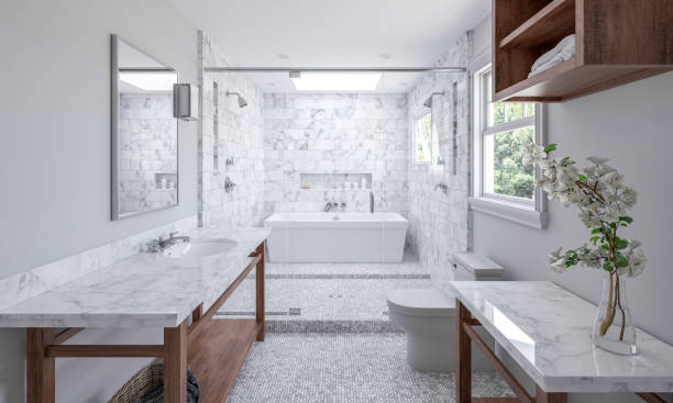 Bathroom natural stone | Bay Country Floors